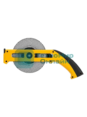 Рулетка геодезическая Denzel 50 м х 13 мм, открытый корпус, металлическая лента