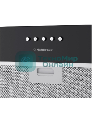 Вытяжка встраиваемая Maunfeld Crosby Singl 60 черный, 60 см, 850 куб. м/ч, 48 дБ