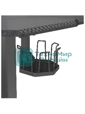 Стол игровой Cactus CS-ED-GbK столешница МДФ карбон, каркас черный