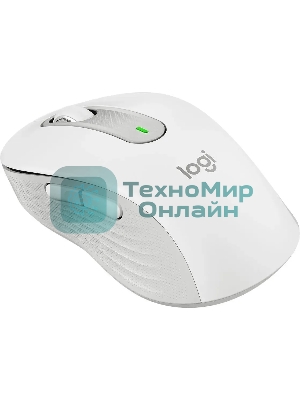 Мышь беспроводная Logitech Signature M650 белый, 4000 dpi, радиоканал, Bluetooth, USB, кнопки - 5