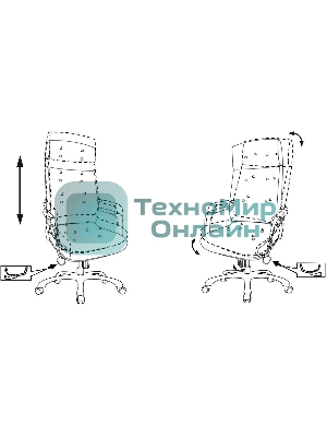 Кресло Бюрократ DAO/BROWN коричневый, кожа