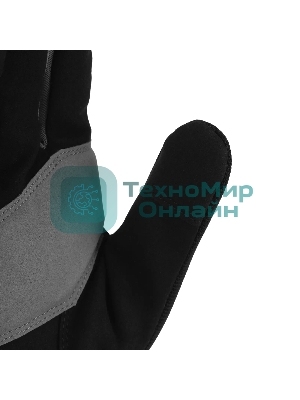 Перчатки универсальные Denzel двойные, работа с сенсорным экраном, вязаная манжета, размер 10