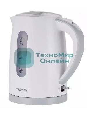 Чайник электрический Zelmer ZCK7616S белый/серый