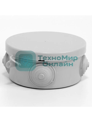 Коробка распределительная TOKOV ELECTRIC ОП 85х40 мм 4 каб. вводов IP54 серый (круг.)