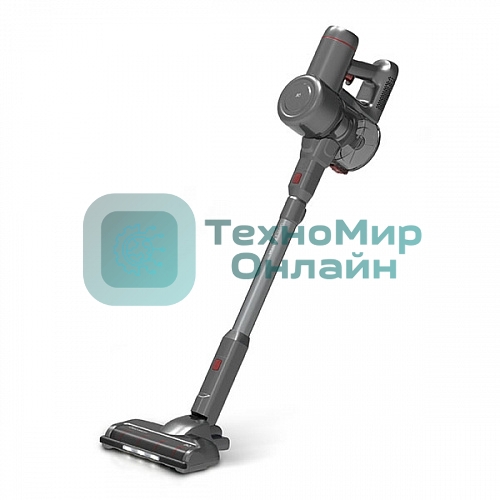 Пылесос вертикальный BQ VCA0202H серый, питание от аккумулятора, 50 Вт, уборка сухая, пылесборник 0.6 л, работа от АКБ max 30 мин.