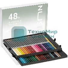 Карандаши цветные Deli NS731-48 Nusign, акварельные, 3 мм 48 цветов (48 шт)