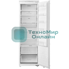 Встраиваемый холодильник Hyundai HBR 177S белый однокамерный 304л No Frost