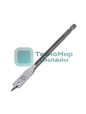 Сверло PATRIOT по дереву перовое 12 мм х 150 мм, 1 шт в блистере