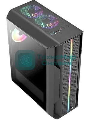Компьютерный корпус Aerocool/Formula Splinter Duo-G-BK-v1 черный без БП mATX 2x120мм 2xUSB3.0 audio