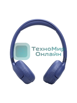 Беспроводные/проводные наушники JBL Tune 680NC синий, накладные, Bluetooth + проводной, адаптивное шумоподавление