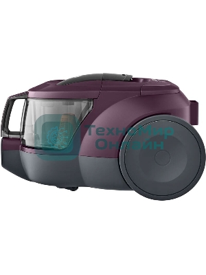Пылесос LG VC5420NHTCW фиолетовый, 380/2000 Вт, уборка сухая, пылесборник контейнер 1.3 л