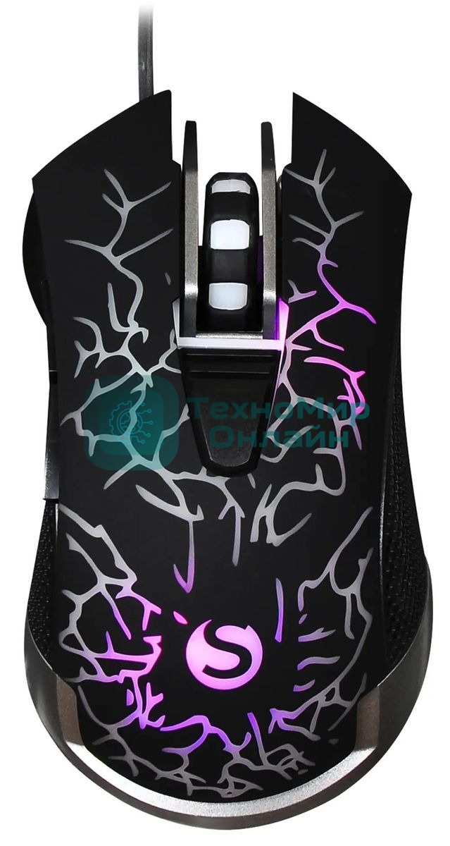 Мышь проводная SunWind SW-M705G черный, 3600 dpi, USB, кнопки - 6