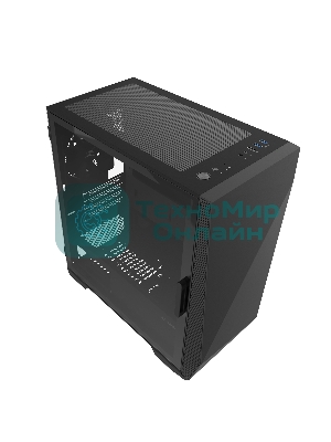Компьютерный корпус ZALMAN Z1 ICEBERG, MicroATX, черный, WINDOW, 2xCOMBO (3.5
