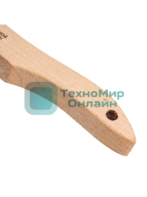 Щетка зачистная Denzel 5-и рядная, прямая проволока из нержавеющей стали с деревянной ручкой, EFP