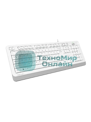 Комплект клавиатура+мышь A4Tech FStyler F1010 проводной, USB, 1600 DPI, белый/серый