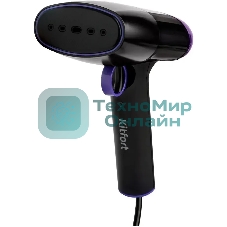 Отпариватель Kitfort КТ-9114 черный/фиолетовый, 1500 Вт, 20 г/мин, 110 мл