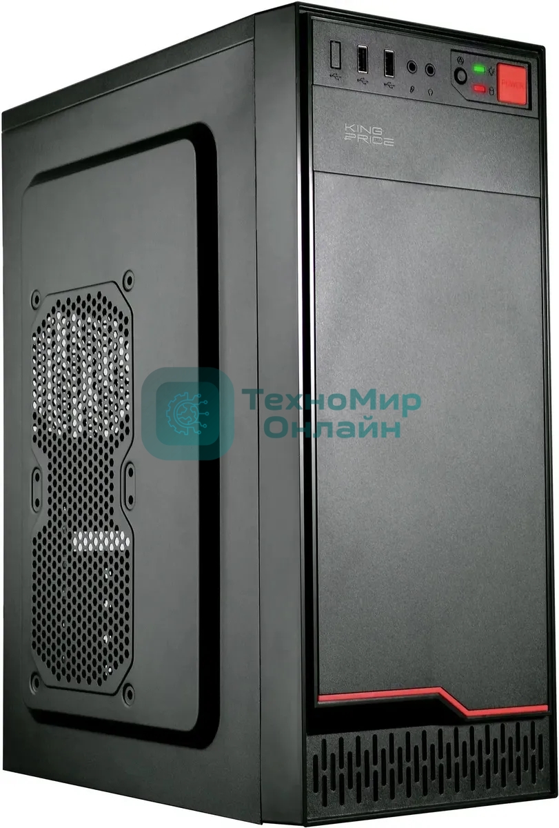 Компьютерный корпус KingPrice KPCC-MD201 черный без БП ATX 1x80мм 4x120мм 2xUSB 2.0 audio