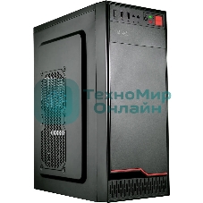 Компьютерный корпус KingPrice KPCC-MD201 черный без БП ATX 1x80мм 4x120мм 2xUSB 2.0 audio