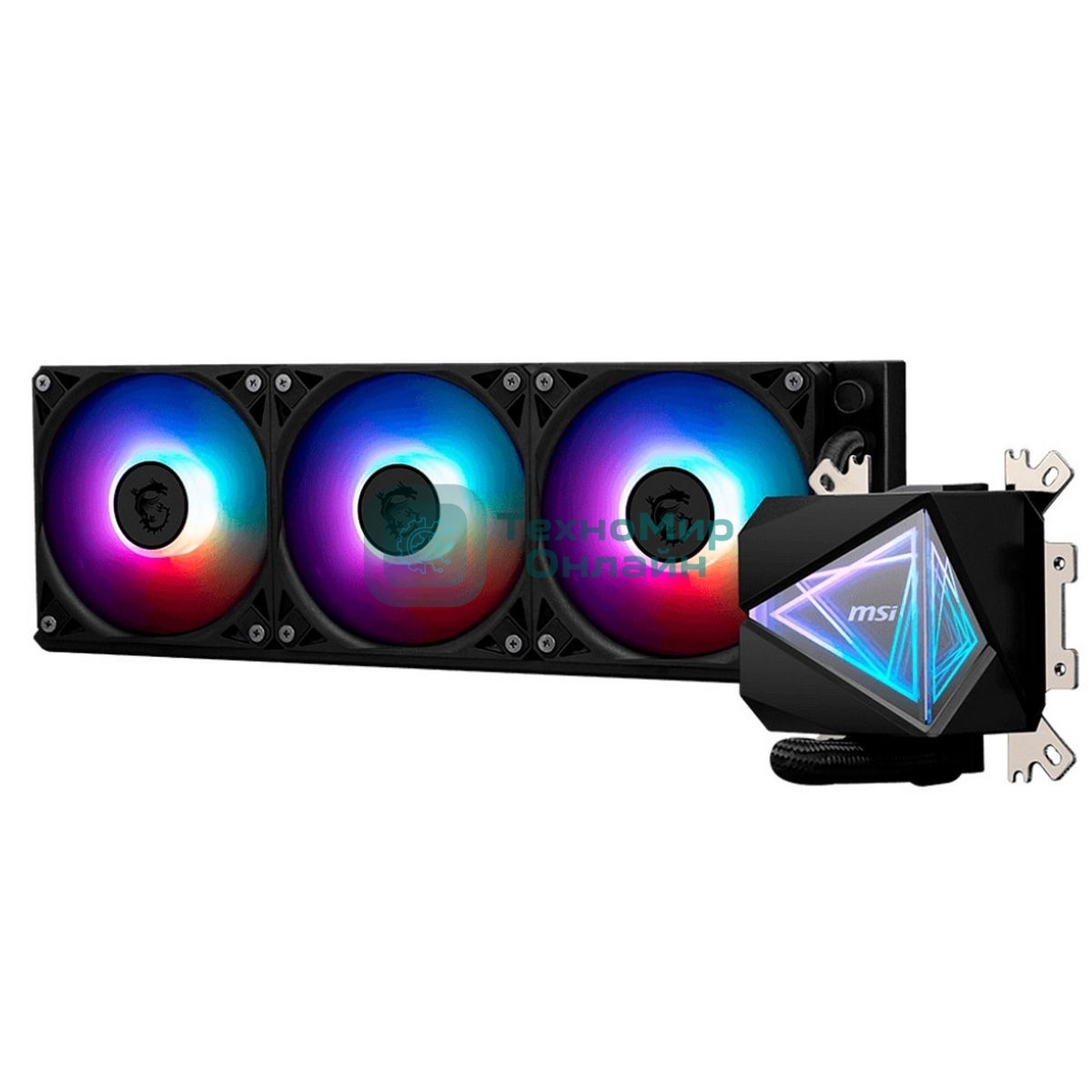 Система жидкостного охлаждения MSI MAG CORELIQUID I360 3x ARGb Gen2 Fan, ARGb Gen2 Block, Color Box