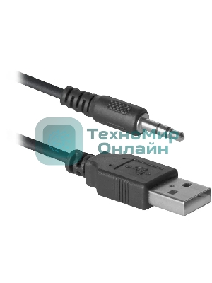 Акустическая система Defender SPK-240 2.0 черный (2x3 Вт, USB пит, раз. д. науш.)