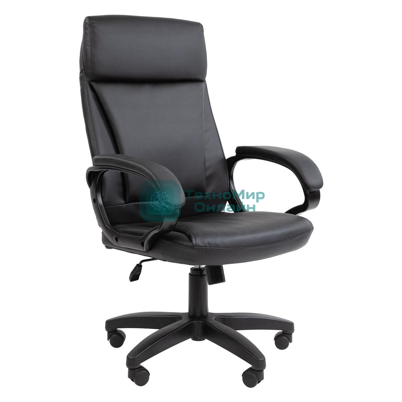 Кресло Chairman 794 LT черный, экокожа, 120 кг