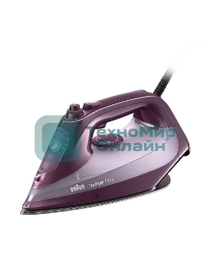 Утюг Braun SI7181VI сиреневый/фиолетовый, 3100 Вт, 50 г/мин, 230 г/мин, 300 мл