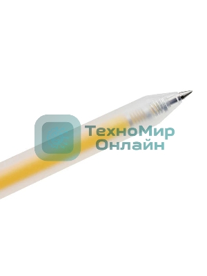 Ручка гелевая Deli Delight EG118-YL прозрачный, желтые чернила, линия 0.5мм