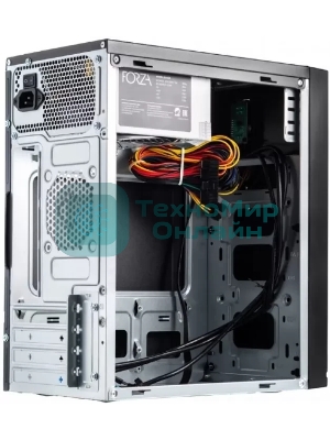 Компьютерный корпус Сase Forza mATX, 450W, 2xUSB 2.0, Black, w/o FAN, 12 см fan PSU, power cord