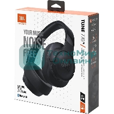 Беспроводные/проводные наушники JBL Tune 770NC черный, полноразмерные, Bluetooth + проводной, адаптивное шумоподавление