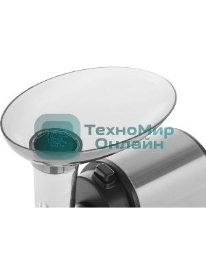 Мясорубка электрическая Vitek VT-3636 серебристый, 1700 Вт, 1.7 кг/мин, реверс, насадки - 4