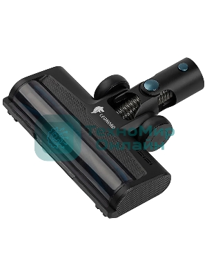 Пылесос вертикальный Leonord LE-1405 BLDC черный/голубой, питание от аккумулятора, 450 Вт, уборка сухая, пылесборник 0.5 л