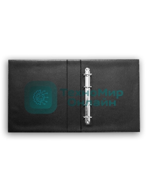 Папка на 4-х D-кольцах Silwerhof 2097305 верт. ПВХ 0.6 мм, черный вмест.30лист.