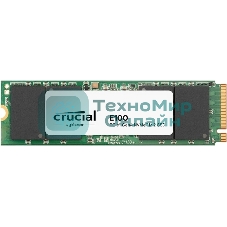 Накопитель SSD Crucial E100, 480Gb, M.2 2280, PCIe 4.0 x4, NVMe, R/W 4700/2500