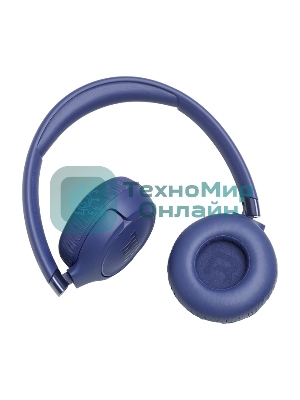 Беспроводные/проводные наушники JBL Tune 680NC синий, накладные, Bluetooth + проводной, адаптивное шумоподавление