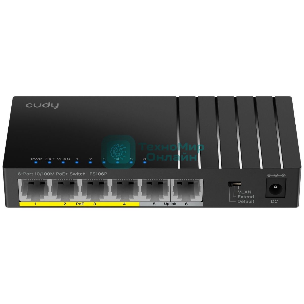 Коммутатор Cudy FS106P 6-Port 10/100M PoE+ Switch 36W