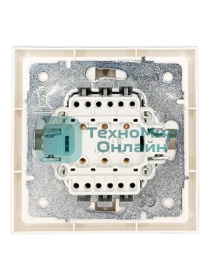 Выключатель 3-кл. LEZARD СП ZIMA IP20 10А безвинт. зажим, слон. кость 704-9088-109QC