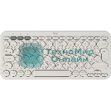 Клавиатура беспроводная Logitech K380, Bluetooth, белый
