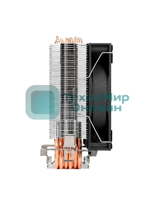 Кулер ExeGate Wizard EXX600-PWM.ARGb (Al+Cu, 6 тепл.трубки, LGA775/1150/1151/1155/1156/1200/1700/1851/AM2/AM2+/AM3/AM3+/AM4/AM5/FM1/FM2/754/939/940, TDP 180W, Fan 120мм PWM, 800-2400RPM, Hydro bearing, 4pin + 5V 3pin ARGb, 11-24db, 540г, ARGb подсветка, с термопастой, на защелках, Color Box)