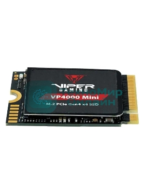 Накопитель SSD Patriot Viper VP4000, 2Tb, PCIe 4.0 x16, M.2 2230, NVMe, R/W 3200/3500, с радиатором