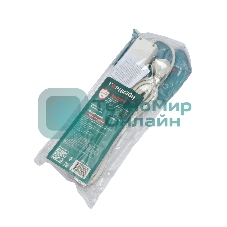 Сетевой фильтр Гарнизон ECL-6-W-5, 6 р, 10А, 5 м, ур.защиты 4, белый, пакет