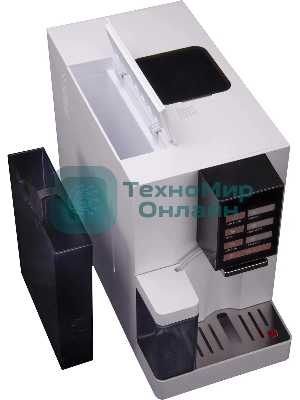 Кофемашина автоматическая Hyundai HAM-4103 белый, исп. кофе - молотый/зерновой, 1.2 л, 1500 Вт, 19 бар