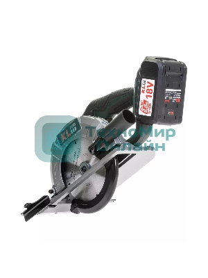 Профессиональная пила циркулярная бесщеточная KLPRO KLDAT18B-80 (18 В/8,0 А·ч, 3650 об/мин, 165мм)