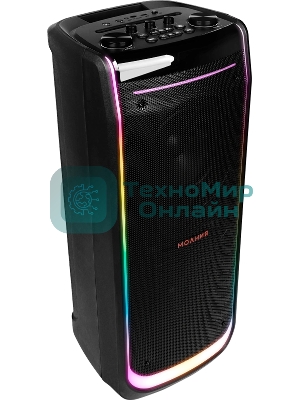 Колонка портативная Ural Молния 10000 черный 1000W 1.1 BT/3.5Jack/USB-C 20м 8000mAh