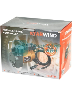 Автомобильный компрессор Starwind CC-220 35л/мин шланг 0.75м