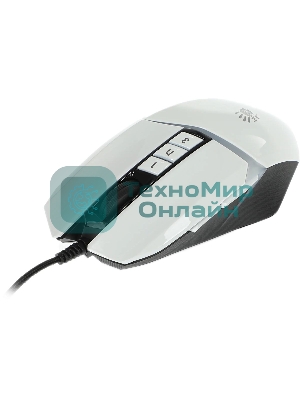 Мышь проводная A4Tech Bloody W60 Max белый, 10000 dpi, USB, кнопки - 10