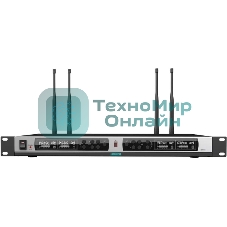 Радиосистема DSPPA D5816 беспроводной приемник, четырехканальный дизайн, PLL, функция автоматической связи с цифровой блокировкой PLL канала UHF200