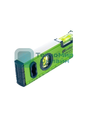 Уровень алюминиевый Сибртех УСМ-0,5-300, фрезерованный, 3 глазка, магнитный, 300 мм