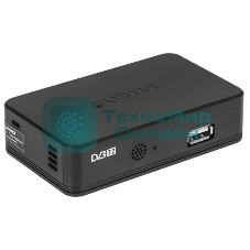 Приставка для цифрового ТВ LUMAX DV1120HD черный, DVB-T2, DVB-T, DVB-C, HDMI, USB 2.0