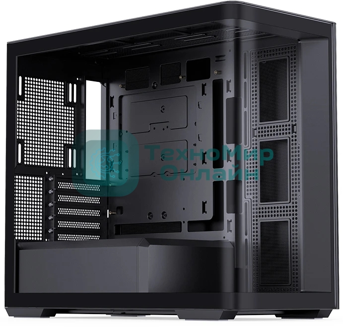Корпус без блока питания Корпус JONSBO D300 Black MATX без БП, боковая панель из закаленного стекла, mini-ITX, micro-ATX, черный