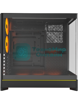 Компьютерный корпус Montech HS02 PRO черный без БП ATX 4x140мм 2xUSB 3.0 audio bott PSU